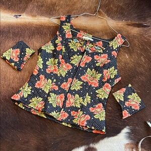 Western show vest with cuffs size S XS
